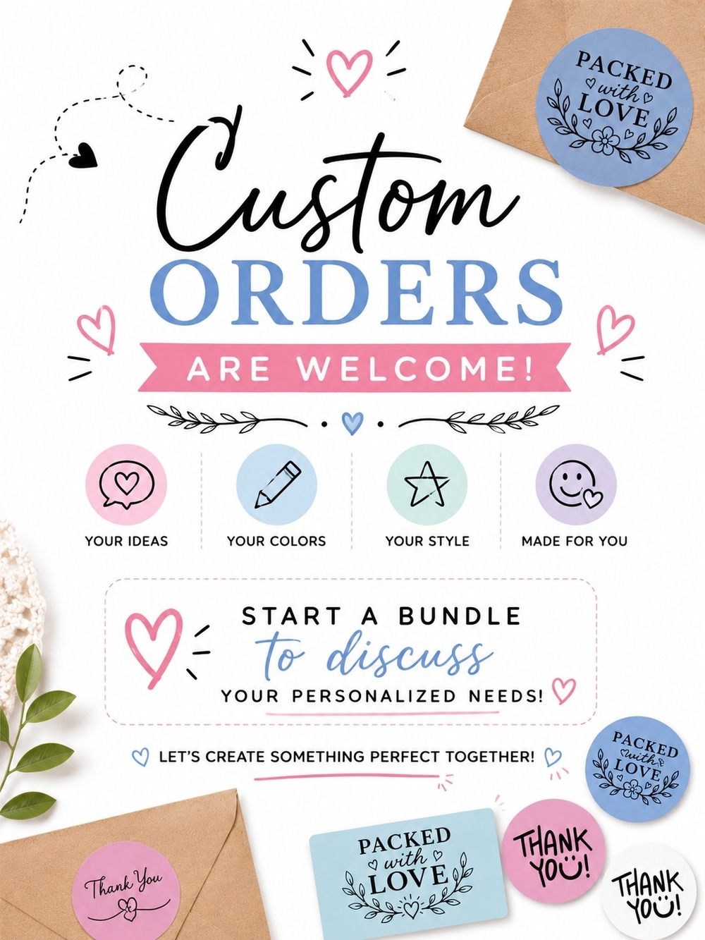 Custom Sticker Orders | Personalized Packaging Stickers